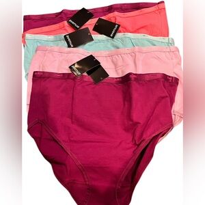 NWT from Avenue 5 pairs of “brief cotton modern” panties